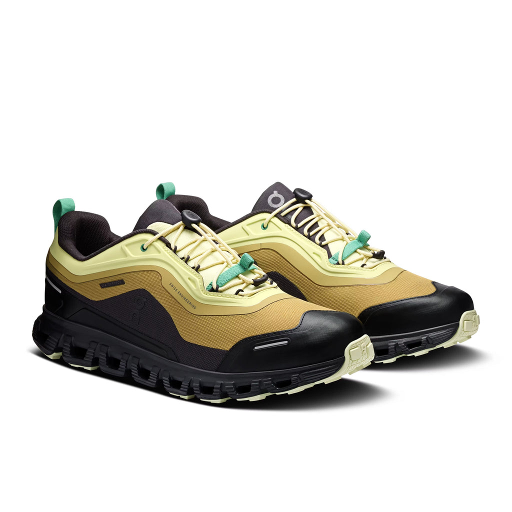 On Men's Cloud 6 Geo Waterproof Limelight/Safari Lifestyle Sneakers