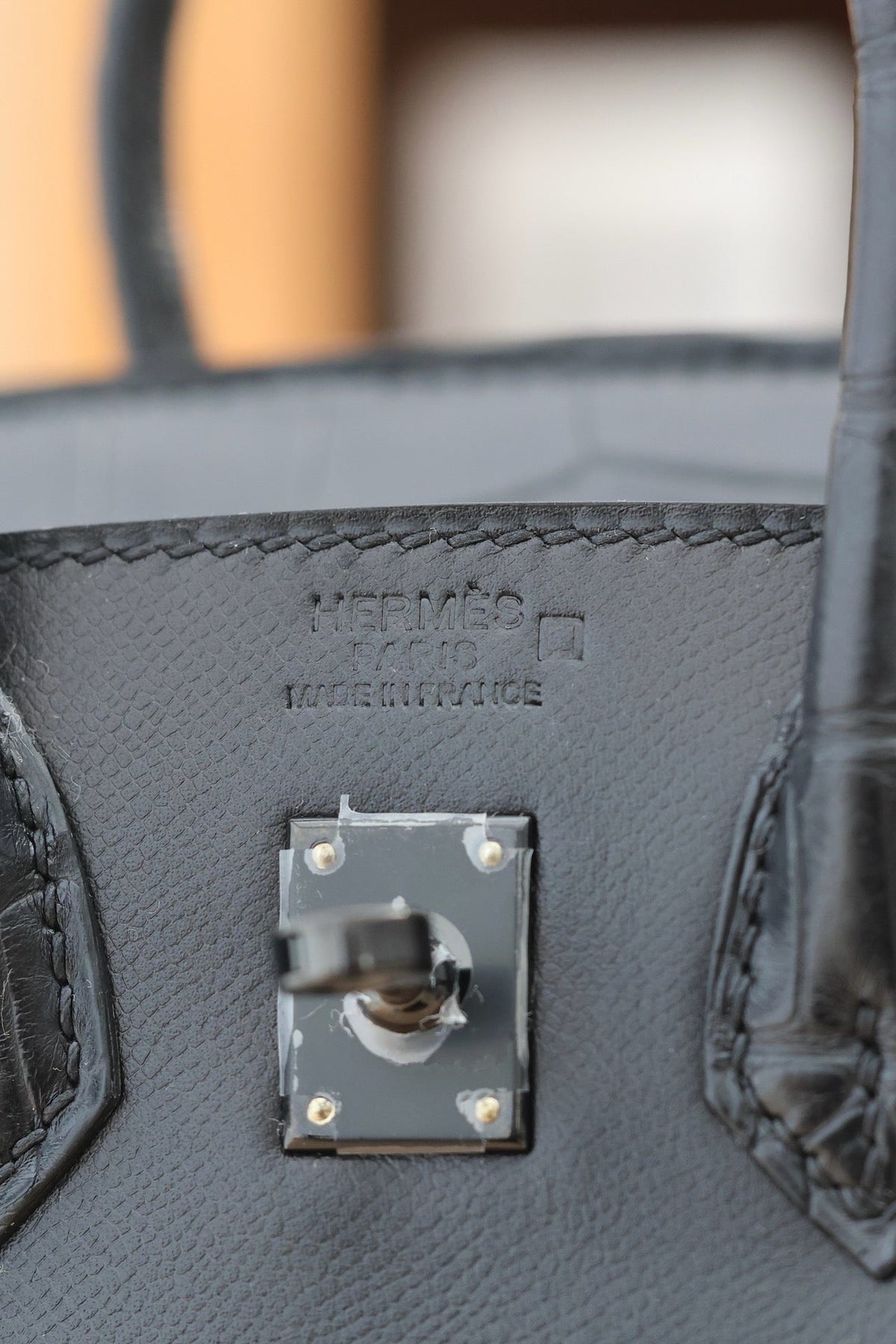 HERMES BIRKIN FAUBOURG TOUCH 20 IN BLACK CALFSKIN WITH SILVER HARDWARE